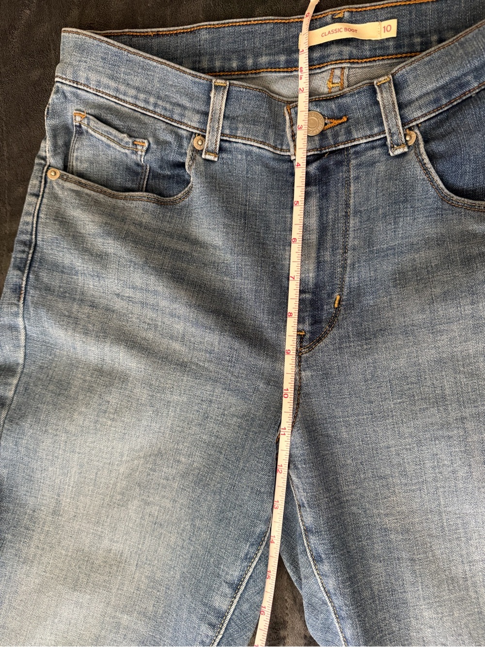 Levi’s Classic Boot Jeans Women’s Size 10 Short W30 L30 Medium Wash Denim - Picture 8 of 12